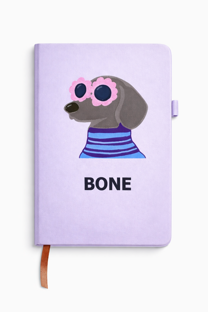 BONE ハードカバー（ゴムバンド付き）ノートブック