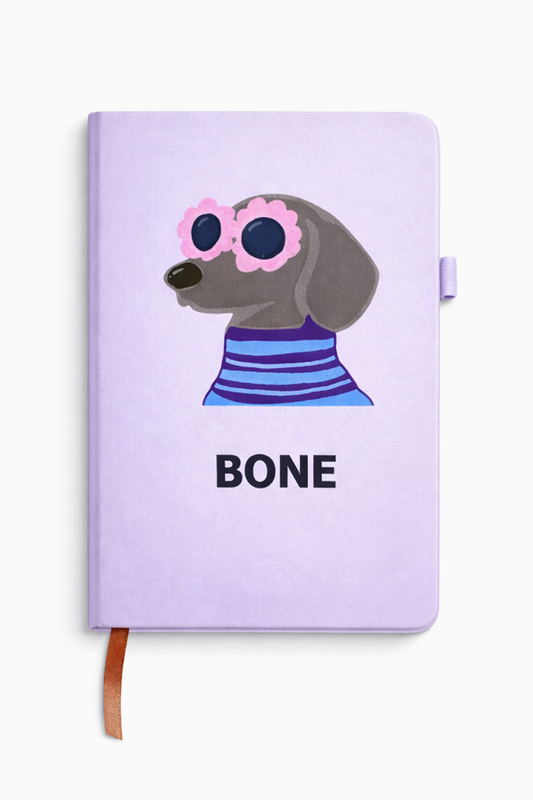 BONE ハードカバー（ゴムバンド付き）ノートブック